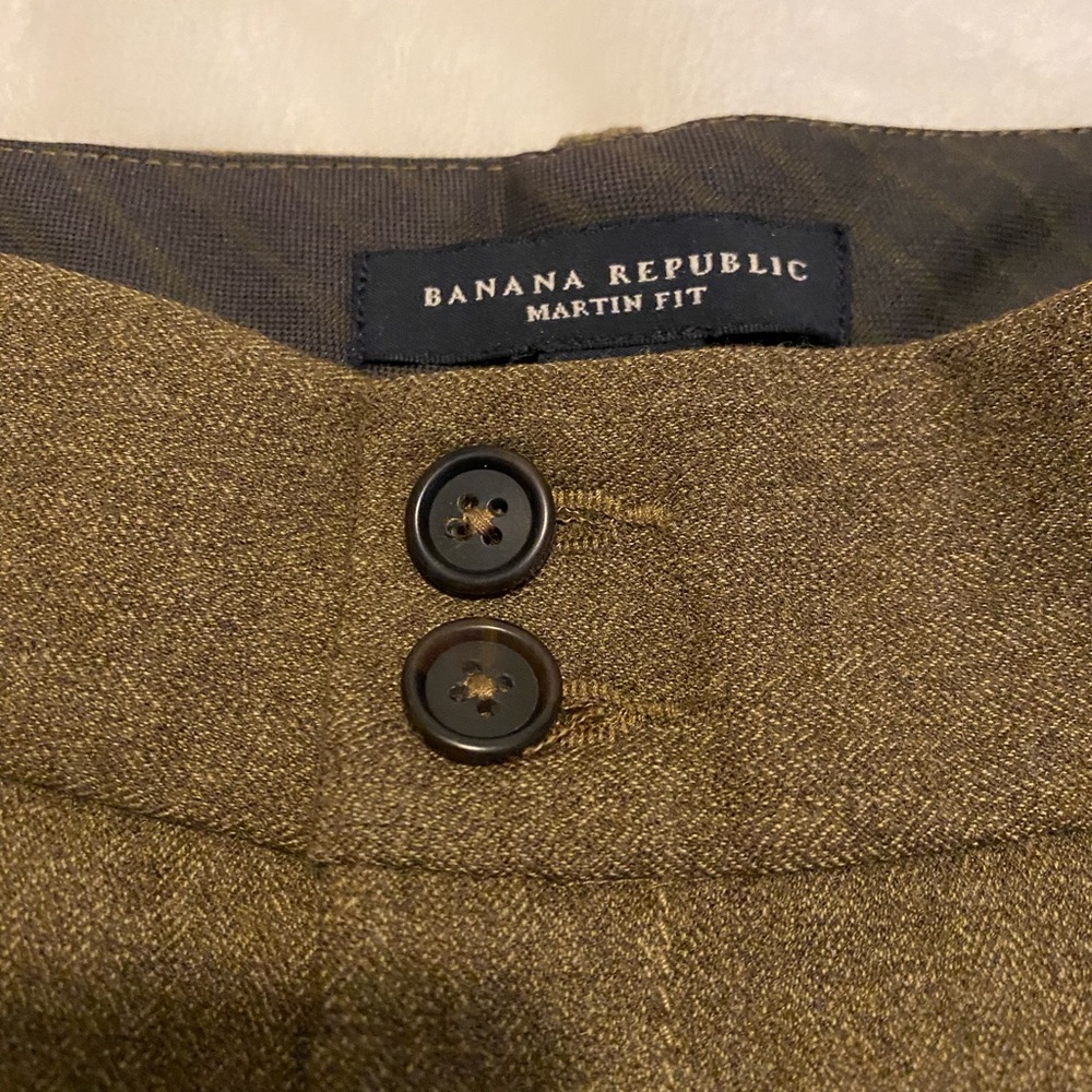 NWT Banana Republic Martin-Fit Brown Stretch Pants - Picture 5 of 12